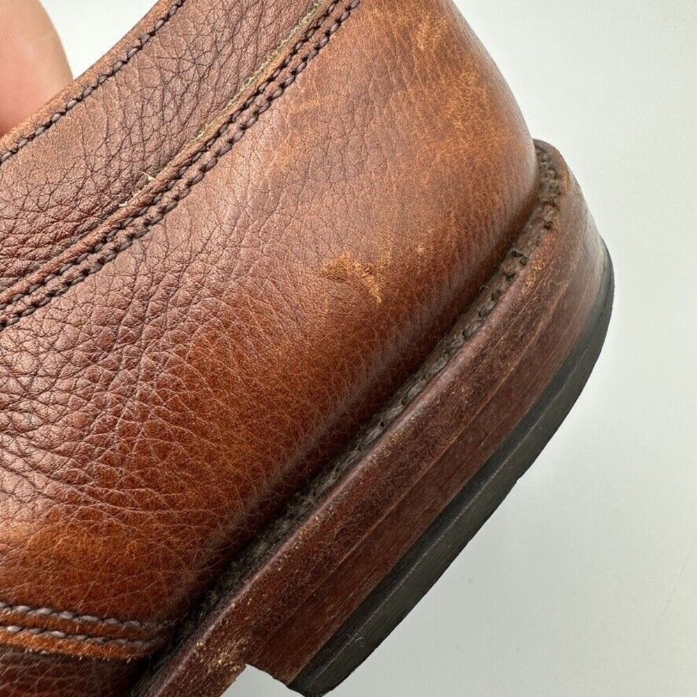 Allen Edmonds "Jackson"‎ Walnut Brown Leather Moc Toe Oxford Men's Size 8.5 - Picture 9 of 14